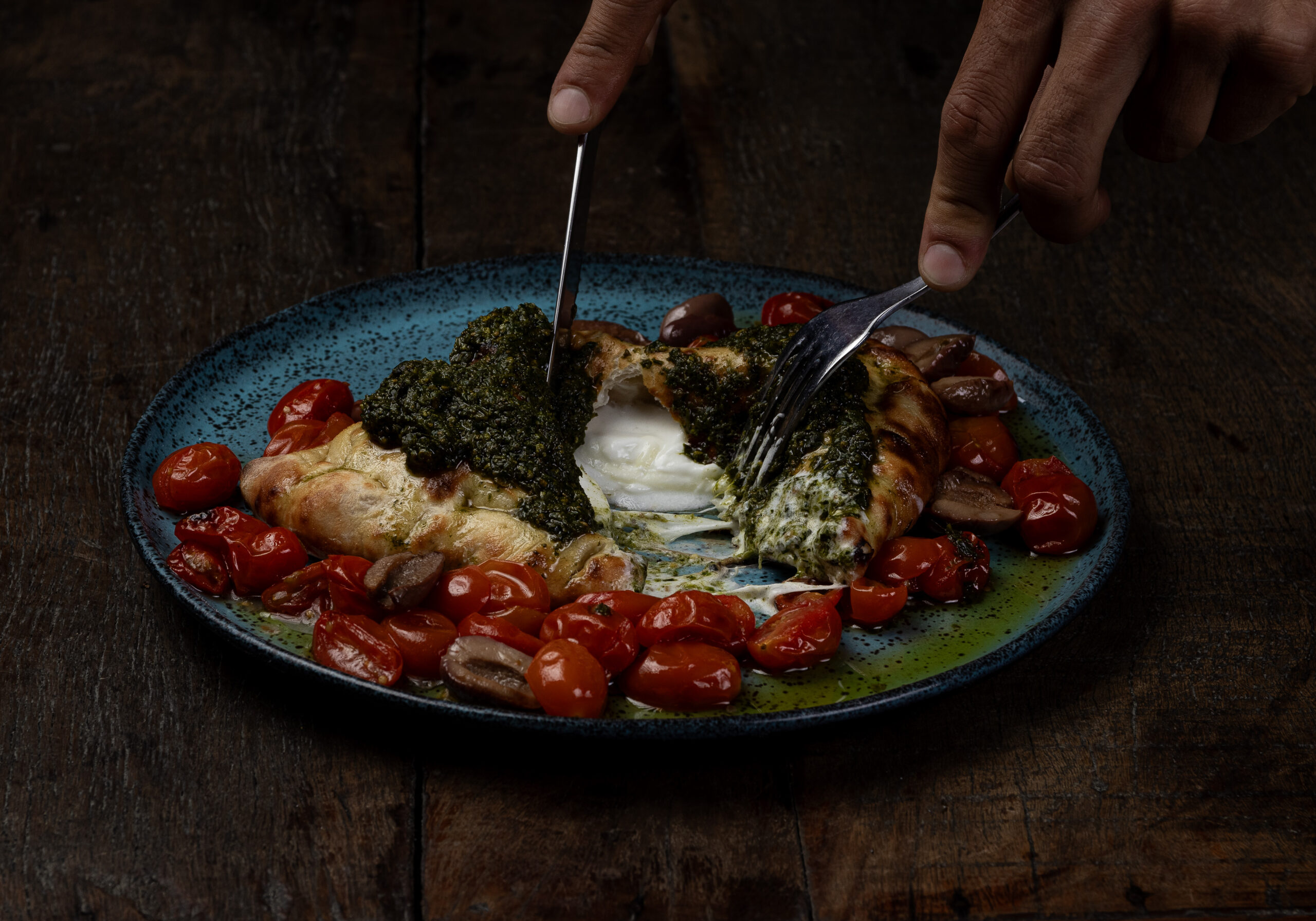 Burrata ao forno